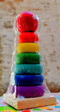 Wooden Rainbow Tower 7 pcs