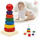 Wooden Rainbow Tower 7 pcs