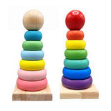 Wooden Rainbow Tower 7 pcs