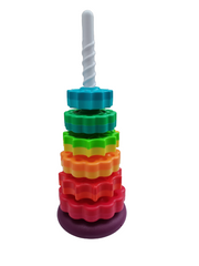 Learning Toys: Rainbow  Spin Tower